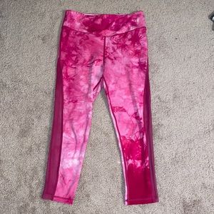 Zyia pink tie dye leggings